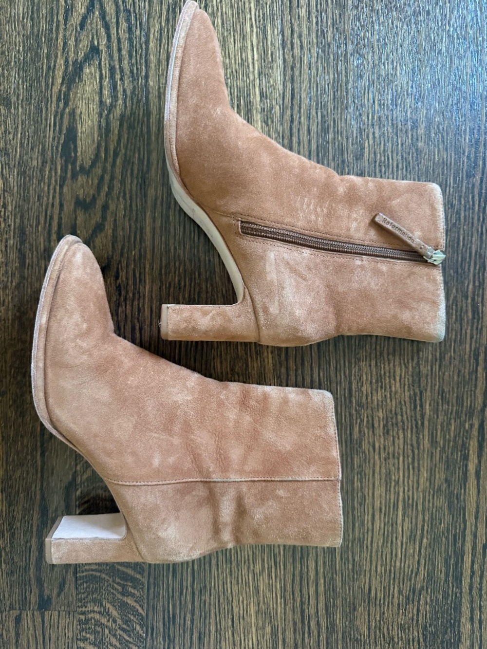 Reformation Gillian Ankle Boot Brown - Size 6.5